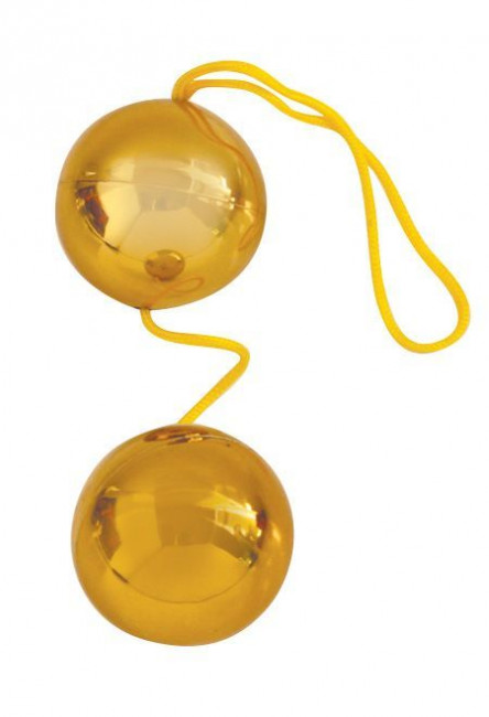 Золотистые вагинальные шарики Balls, Bior toys