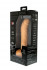 Телесный вибратор из силикона с кнопкой в основании ствола PURRFECT SILICONE DELUXE ONE TOUCH 8INCH - 20 см., Dream Toys