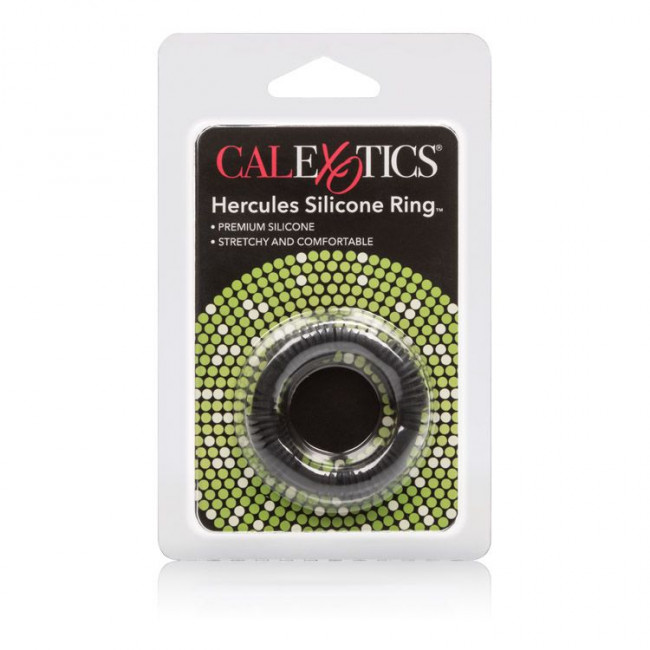 Чёрное эрекционное кольцо Adonis Silicone Rings Hercules, California Exotic Novelties