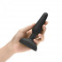 Чёрная анальная вибропробка с 3 источниками вибрации TRIO REMOTE CONTROL PLUG BLACK - 13,5 см., b-Vibe