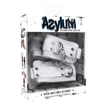 Фиксаторы Asylum белого цвета для рук и ног, Topco Sales