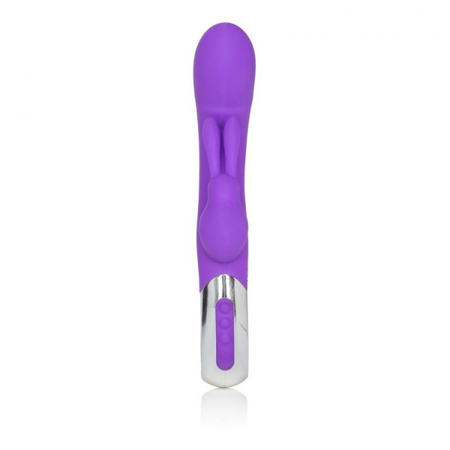 Фиолетовый вибратор Embrace Bunny Wand - 21 см., California Exotic Novelties Фиолетовый вибратор Embrace Bunny Wand - 21 см., California Exotic Novelties