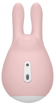 Розовый клиторальный стимулятор Love Bunny - 9,4 см., Shots Media BV