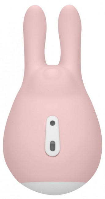Розовый клиторальный стимулятор Love Bunny - 9,4 см., Shots Media BV
