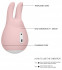 Розовый клиторальный стимулятор Love Bunny - 9,4 см., Shots Media BV