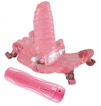 Розовая клиторальная бабочка G-SPOT ORGAZM, ToyFa