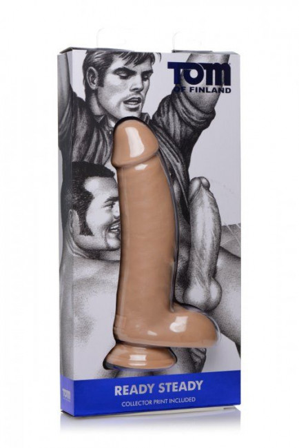 Большой гладкий фаллоимитатор Ready Steady Realistic Dildo - 26 см., XR Brands Большой гладкий фаллоимитатор Ready Steady Realistic Dildo - 26 см., XR Brands