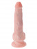 Телесный фаллоимитатор с мошонкой и присоской 6" Cock with Balls - 17,8 см., Pipedream