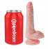 Телесный фаллоимитатор с мошонкой и присоской 6" Cock with Balls - 17,8 см., Pipedream