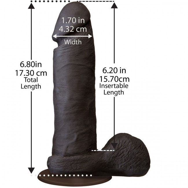 Реалистичный фаллоимитатор The Realistic Cock ULTRASKYN 6” - 17,3 см., Doc Johnson