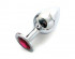 Анальная пробка BUTT PLUG Large с рубиновым кристаллом - 9,5 см., Anal Jewelry Plug Анальная пробка BUTT PLUG Large с рубиновым кристаллом - 9,5 см., Anal Jewelry Plug
