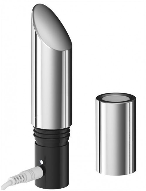 Серебристый мини-вибратор Love Bullet - 8,4 см. Серебристый мини-вибратор Love Bullet - 8,4 см.