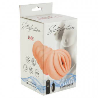 Мастурбатор-вагина с вибрацией Satisfaction Vibro Honeypot, Lola toys