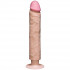 Телесный вибратор-реалистик The Realistic Cock ULTRASKYN Without Balls Vibrating 10” - 29,2 см., Doc Johnson