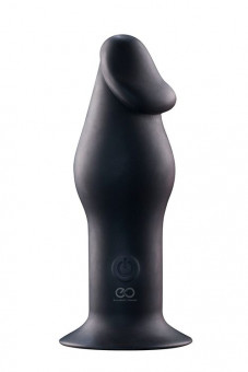 Черный анальный вибромассажер 5INCH RECHARGEABLE BUTTPLUG - 12,7 см., NMC