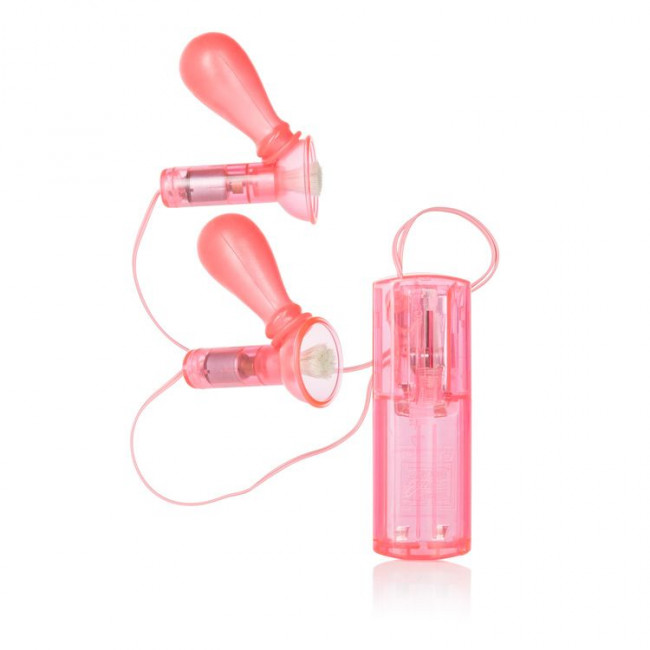 Помпы для груди с вибрацией Nipple Play E-Zone, California Exotic Novelties