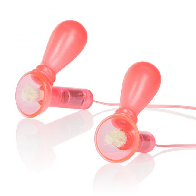 Помпы для груди с вибрацией Nipple Play E-Zone, California Exotic Novelties