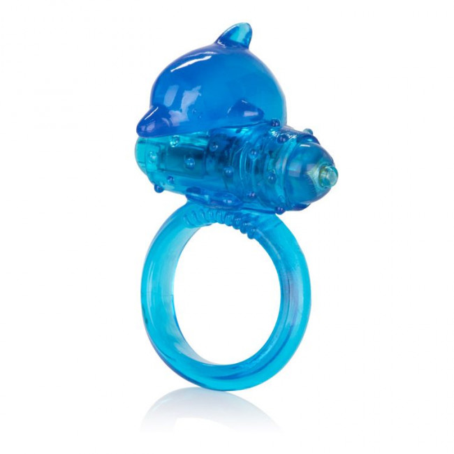 Эрекционное кольцо с вибрацией One Touch Dolphin, California Exotic Novelties