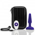 Фиолетовая анальная вибропробка с 3 источниками вибрации TRIO REMOTE CONTROL PLUG  PURPLE - 13,5 см., b-Vibe