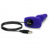 Фиолетовая анальная вибропробка с 3 источниками вибрации TRIO REMOTE CONTROL PLUG  PURPLE - 13,5 см., b-Vibe