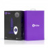 Фиолетовая анальная вибропробка с 3 источниками вибрации TRIO REMOTE CONTROL PLUG  PURPLE - 13,5 см., b-Vibe