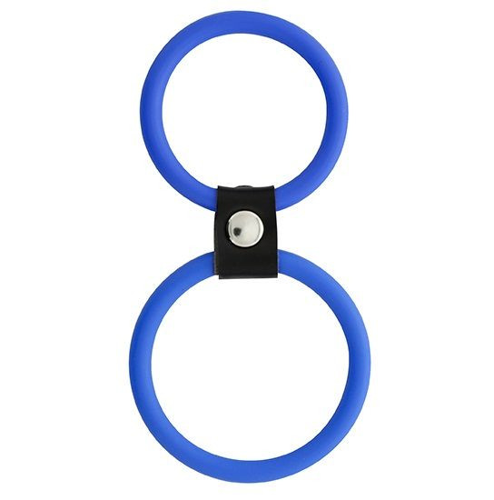 Синее двойное эрекционное кольцо Dual Rings Blue, Dream Toys