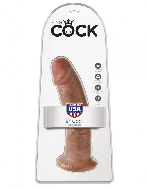 Фаллоимитатор-мулат 9" Cock - 22,9 см., Pipedream