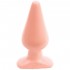 Анальная пробка телесного цвета Butt Plugs Smooth Classic Large - 14 см., Doc Johnson