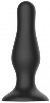 Черная анальная пробка Self Penetrating Butt Plug № 67 - 12,7 см., Shots Media BV
