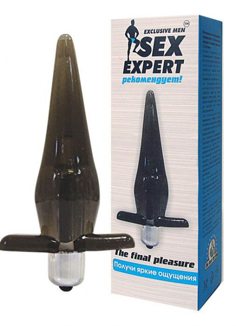 Черная конусовидная вибровтулка - 11,5 см., Bior toys Черная конусовидная вибровтулка - 11,5 см., Bior toys