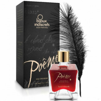 Краска для тела PO?ME Wild Strawberry с ароматом клубники - 50 гр., Bijoux Indiscrets