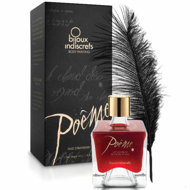 Краска для тела PO?ME Wild Strawberry с ароматом клубники - 50 гр., Bijoux Indiscrets