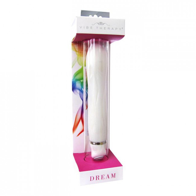 Белый вибратор VIBE THERAPY DREAM из силикона - 16 см., Vibe Therapy