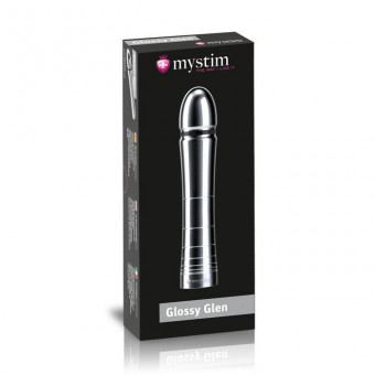 Фаллоимитатор для электростимуляции Glossy Glen Dildo - 14 см., MyStim