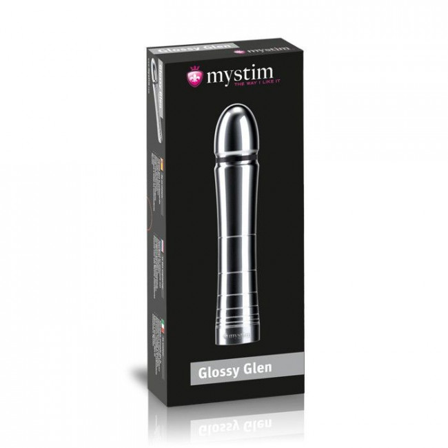 Фаллоимитатор для электростимуляции Glossy Glen Dildo - 14 см., MyStim