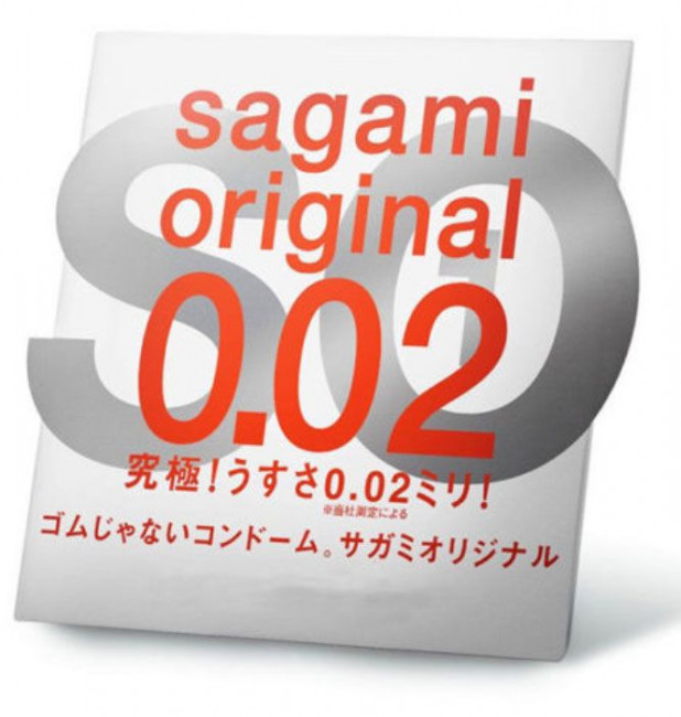 Ультратонкий презерватив Sagami Original 0.02 - 1 шт., Sagami