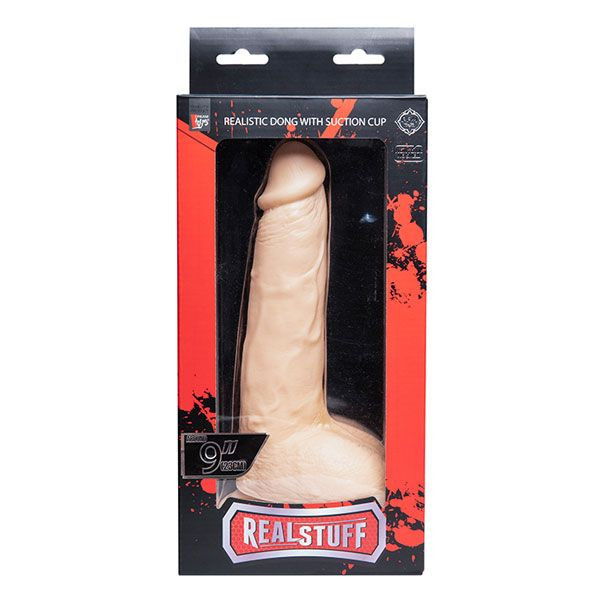 Телесный фаллоимитатор REALSTUFF REALISTIC DONG 9INCH - 23 см., Dream Toys Телесный фаллоимитатор REALSTUFF REALISTIC DONG 9INCH - 23 см., Dream Toys