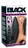 Чёрный анальный стимулятор Silicone Butt Plug Large - 12 см., Orion