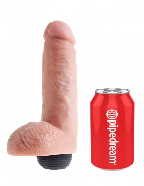 Реалистичный фаллоимитатор с эффектом семяизвержения Squirting Cock with Balls - 20,3 см., Pipedream