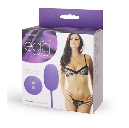 Фиолетовое виброяичко с ДУ REMOTE CONTROL EGG PURPLE, Seven Creations Фиолетовое виброяичко с ДУ REMOTE CONTROL EGG PURPLE, Seven Creations