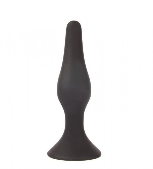 Чёрная анальная пробка Sex Expert - 11 см., Bior toys