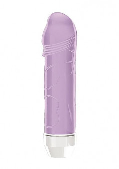 Фиолетовый фаллический вибратор Lisa - 14,7 см., Shots Media BV