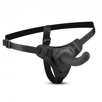 Черный страпон Harness With Silicone Dildo - 13,5 см. Черный страпон Harness With Silicone Dildo - 13,5 см.
