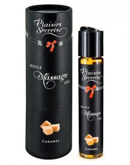 Массажное масло с ароматом карамели Huile de Massage Gourmande Caramel - 59 мл., Plaisir Secret