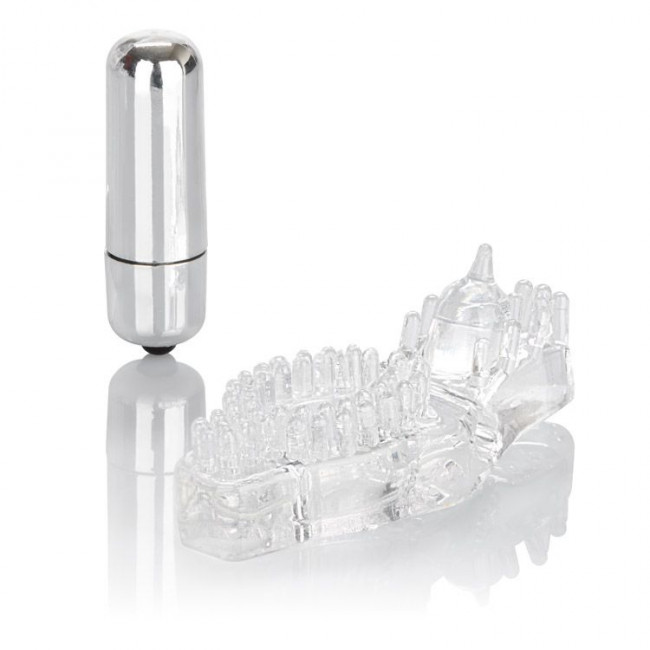 Прозрачное эрекционное кольцо с вибропулей Wireless Passion Enhancer, California Exotic Novelties