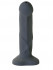 Серый фаллоимитатор с функцией семяизвержения Pop Dildo - 17,9 см., Fun Factory