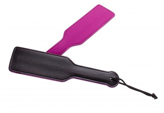 Чёрно-розовый двусторонний пэддл Reversible Paddle - 32 см., Shots Media BV Чёрно-розовый двусторонний пэддл Reversible Paddle - 32 см., Shots Media BV