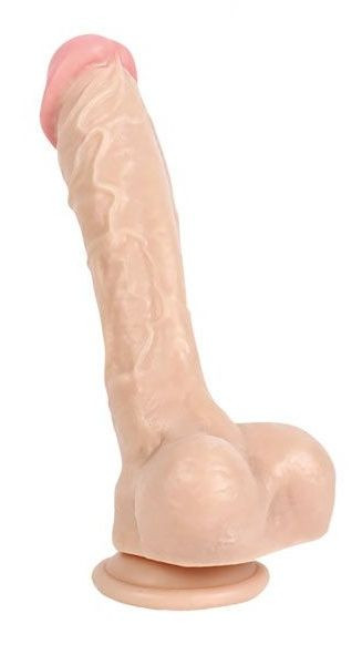 Телесный гибкий фаллоимитатор-реалистик Best Boyfriend, Bior toys