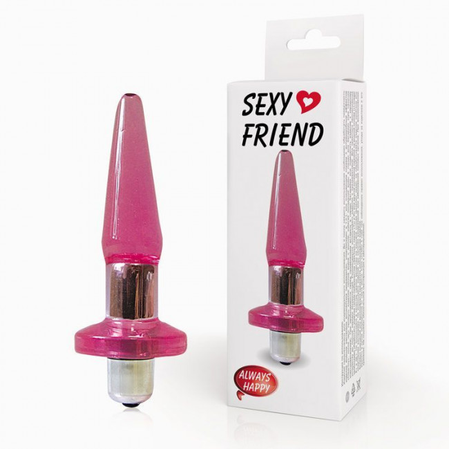 Розовая коническая вибровтулка - 12,4 см., Bior toys
