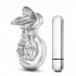 Прозрачное эрекционное кольцо с подхватом, вибропулей и язычком 10 Function Vibrating Tongue Ring, Blush Novelties
